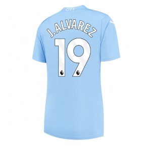 Manchester City Julian Alvarez #19 Koszulka Podstawowych Kobiety 2023-24 Krótki Rękaw